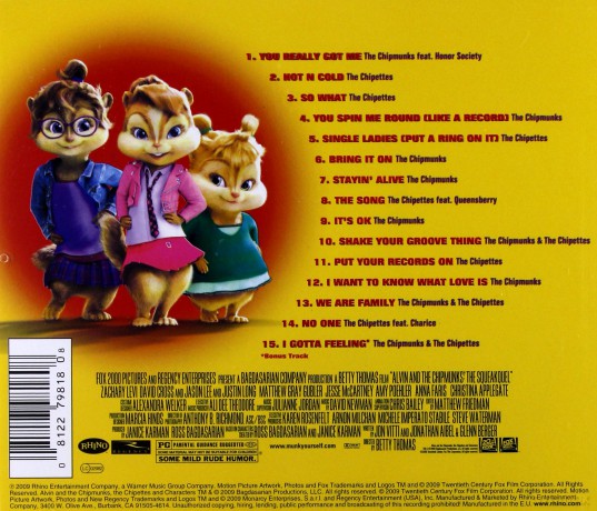 Alvin And The Chipmunks 2 soundtrack (Alvin i Wiewiórki 2) [CD]