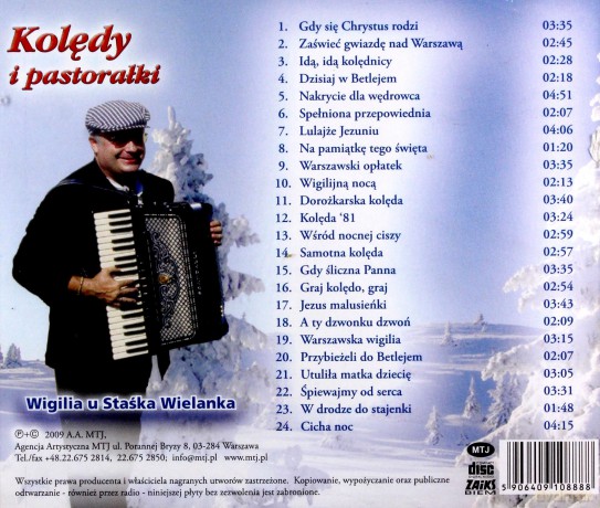 Stasiek Wielanek: Wigilia u Staśka Wielanka - kolędy i pastorałki [CD]