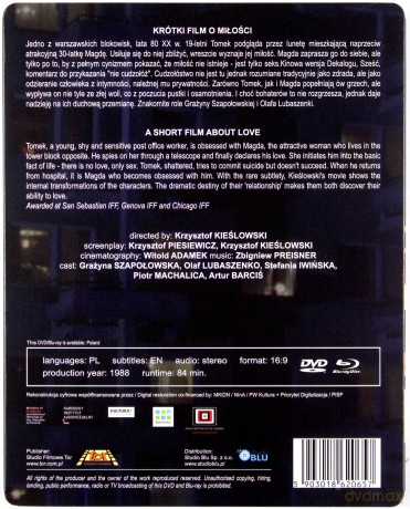 Krótki Film o Miłości (Digitally Restored) (steelbook) [Blu-Ray]+[DVD]