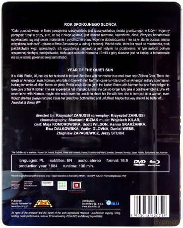 Rok Spokojnego Słońca (Digitally Restored) (steelbook) [Blu-Ray]+[DVD]