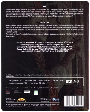 Ryś (Digitally Restored) (steelbook) [Blu-Ray]+[DVD]