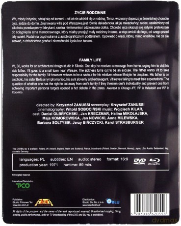Życie Rodzinne (Digitally Restored) (steelbook) [Blu-Ray]+[DVD]