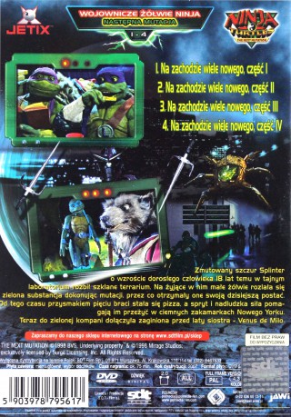 Wojownicze Żółwie Ninja: Następna mutacja odc. 1-4 [DVD]