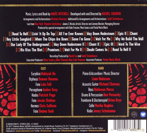 Anais Mitchell: Hadestown: The Myth. The Musical (Live) [CD]
