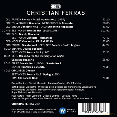 Christian Ferras: Icon - Christian Ferras [13CD]