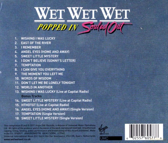 Wet Wet Wet: Popped In Souled Out [CD]