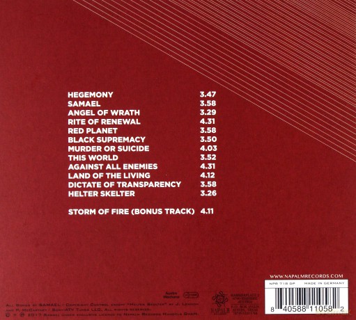 Samael: Hegemony (Limited Edition) [CD]