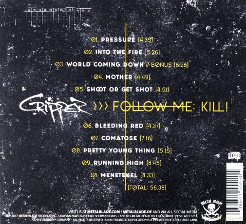 Cripper: Follow Me Kill (digipack) [CD]