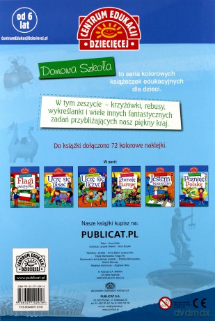 Domowa szkoła. Poznaję Polskę. Książeczka z naklejkami - Anna Uhlik [KSIĄŻKA]