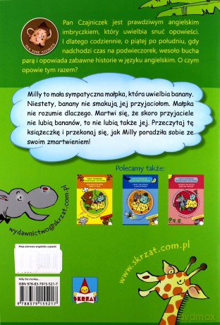 Moje pierwsze angielskie czytanki. Milly the Monkey Likes Bananas - Danuta Zawadzka [KSIĄŻKA]