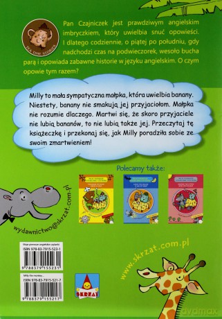 Moje pierwsze angielskie czytanki. Milly the Monkey Likes Bananas - Danuta Zawadzka [KSIĄŻKA]
