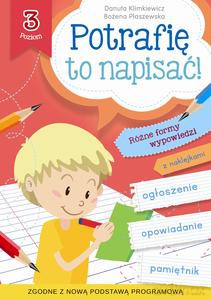 Potrafię to napisać! Poziom 3 - Danuta Klimkiewicz, Bożena Płaszewska [KSIĄŻKA]
