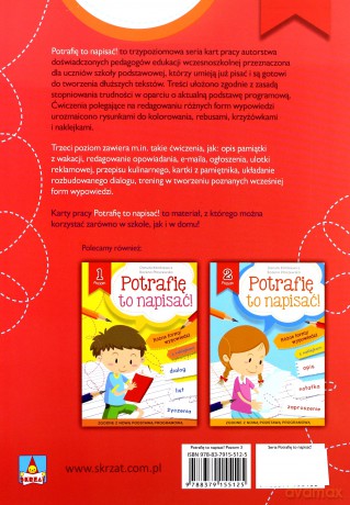 Potrafię to napisać! Poziom 3 - Danuta Klimkiewicz, Bożena Płaszewska [KSIĄŻKA]