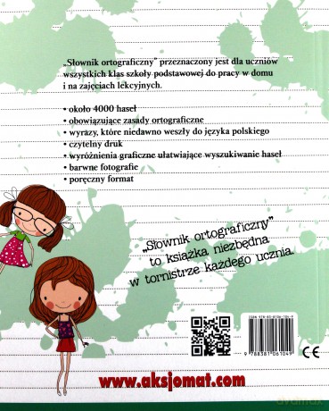 Słownik ortograficzny dla uczniów szkoły podstawowej. 4000 haseł i zasady ortograficzne - Bogusław Michalec [KSIĄŻKA]