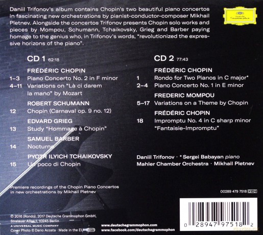 Daniil Trifonov: Chopin Evocations [2CD]
