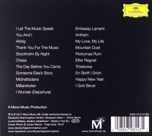 Benny Andersson: Piano [CD]