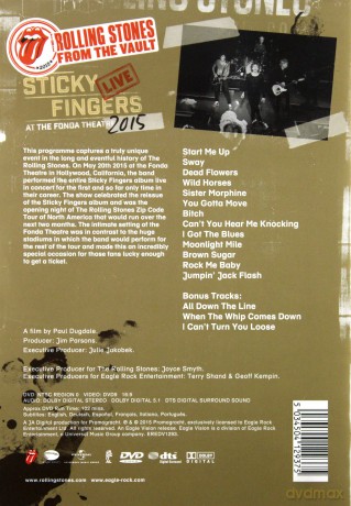 The Rolling Stones: Sticky Fingers Live At The Fonda Theatre [DVD]