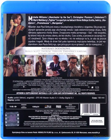 Wszystkie pieniądze świata [Blu-Ray]