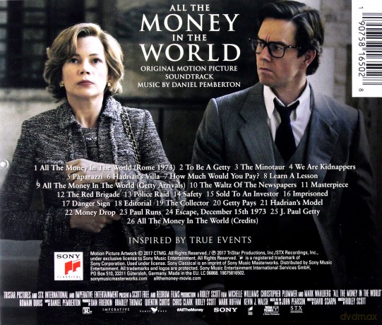 All the Money in the World soundtrack (Daniel Pemberton) [CD]