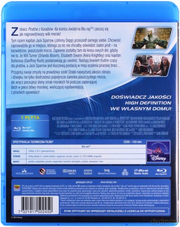 Piraci z Karaibów: Na krańcu świata [Blu-Ray]