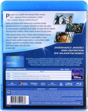 Piraci z Karaibów Trylogia: Klątwa czarnej perły / Skrzynia umarlaka / Na krańcu świata Pakiet [3Blu-Ray]