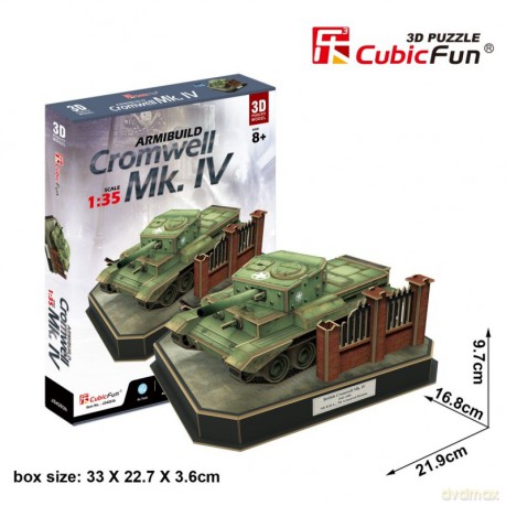 CUBICFUN Puzzle 3D Czolg British Cromwell 157 el. [PUZZLE]
