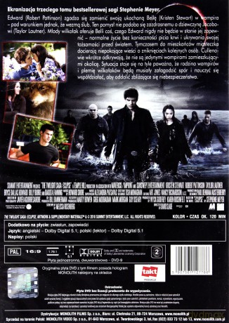 Zmierzch 3: Zaćmienie [DVD]