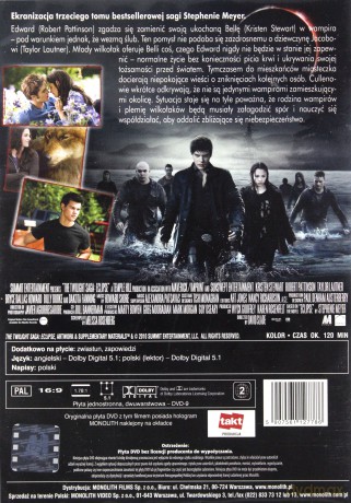 Zmierzch 3: Zaćmienie [DVD]