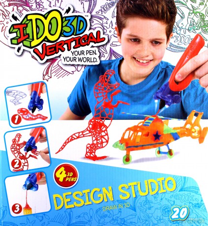 IDO3D 4 dlugopisy 3D Vertical