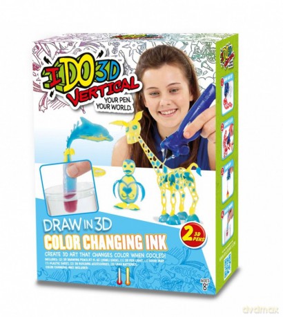IDO3D Vertical, Zmieniający kolor - 2 długopisy