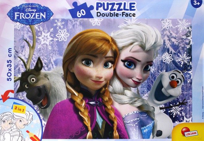 LISCIANIGIOCHI Frozen 60 el. dwustronne [PUZZLE]