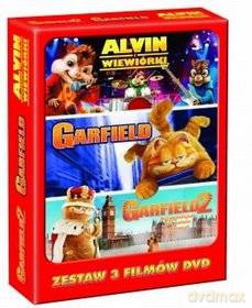 Alvin i wiewiórki / Garfield / Garfield 2 [3DVD]