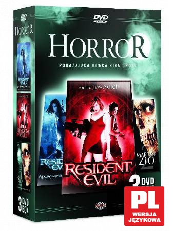 BOX Horrory: Martwe zło 2+Resident Evil+Resident Evil 2 [3DVD]