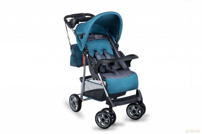 Wózek spacerowy Emma Plus turquoise/grey