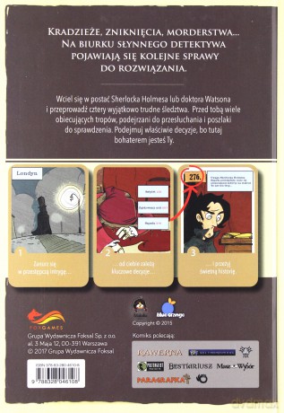 Cztery śledztwa Sherlocka Holmesa. Komiksy paragrafowe [KOMIKS]