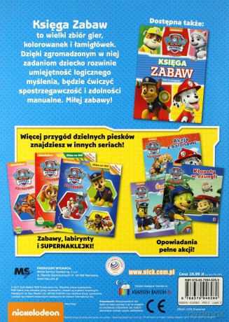 Gotowi do akcji. Księga zabaw. Psi Patrol [KSIĄŻKA]