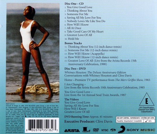 Whitney Houston: The Deluxe Anniversary Edition [CD]+[DVD]