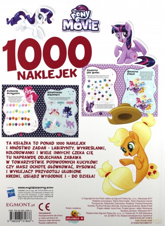 My Little Pony The Movie 1000 naklejek [KSIĄŻKA]