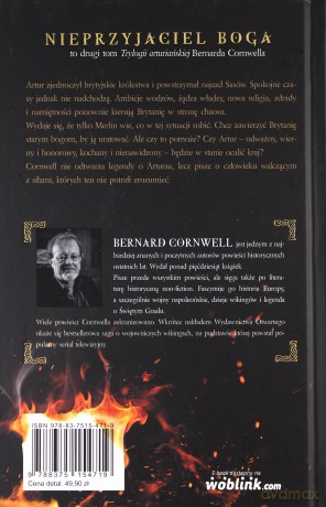 Nieprzyjaciel Boga. Trylogia Arturiańska (Tom 2) - Bernard Cornwell [KSIĄŻKA]