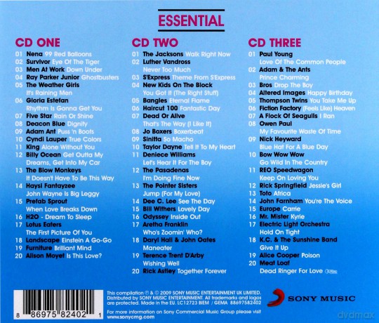 Essential 80s - Classic Eighties Pop And Rock Hits [3CD]