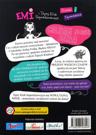 Psy czy koty. Emi i tajny klub superdziewczyn (Tom 9) - Agnieszka Mielech [KSIĄŻKA]