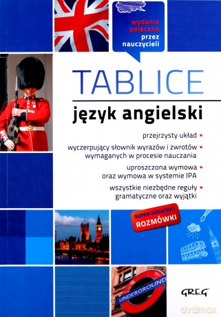 Tablice. Język angielski [KSIĄŻKA]