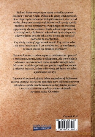 Tajemna historia - Donna Tartt [KSIĄŻKA]