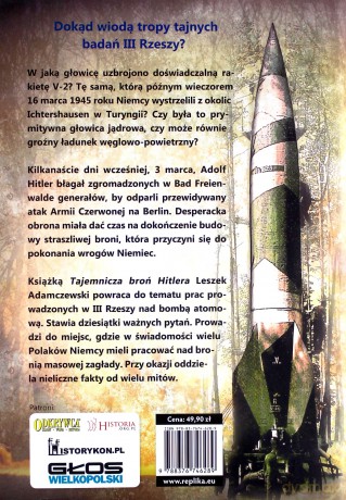 Tajemnicza broń Hitlera. Na tropie tajnych badań III Rzeszy - Leszek Adamczewski [KSIĄŻKA]