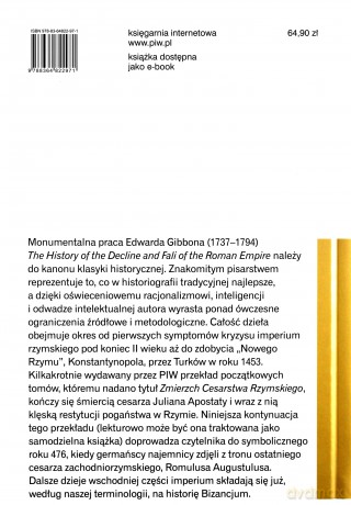 Upadek cesarstwa Rzymskiego [KSIĄŻKA]