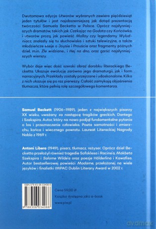 Utwory wybrane w przekładzie Antoniego Libery. Dramaty, słuchowiska, scenariusze - Samuel Beckett [KSIĄŻKA]