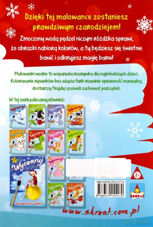 Wyczaruj święta, Renifer malowanka wodna [KSIĄŻKA]