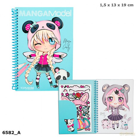 Zestaw z naklejkami Dress me up manga