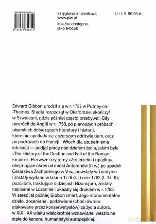 Zmierzch cesarstwa rzymskiego (Tom 1) - Edward Gibbon [KSIĄŻKA]