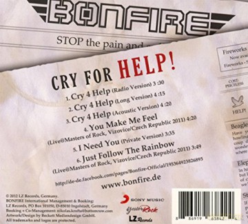 Bonfire: Cry For Help [CD]